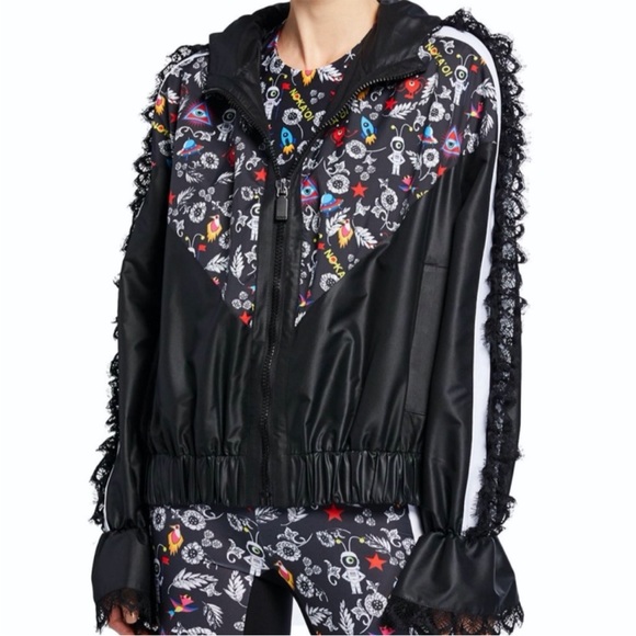 NO KA OI "Knockout" printed track jacket with lace. - Picture 1 of 7